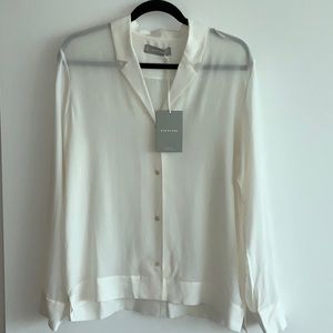 Everlane White button down top